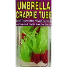 2" Umbrella Crappie Tube 25 Pack Red/Cht.