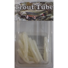 1" Trout Tube 10 pack - Pearl Glow