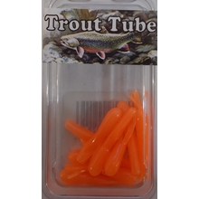 1" Trout Tube 10 pack - Orange Glow