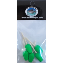 3/8" Green Peg Floats 5 Pack