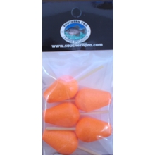5/8" Orange Peg Floats  5 Pack